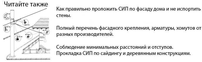 как проложить СИП по фасаду дома